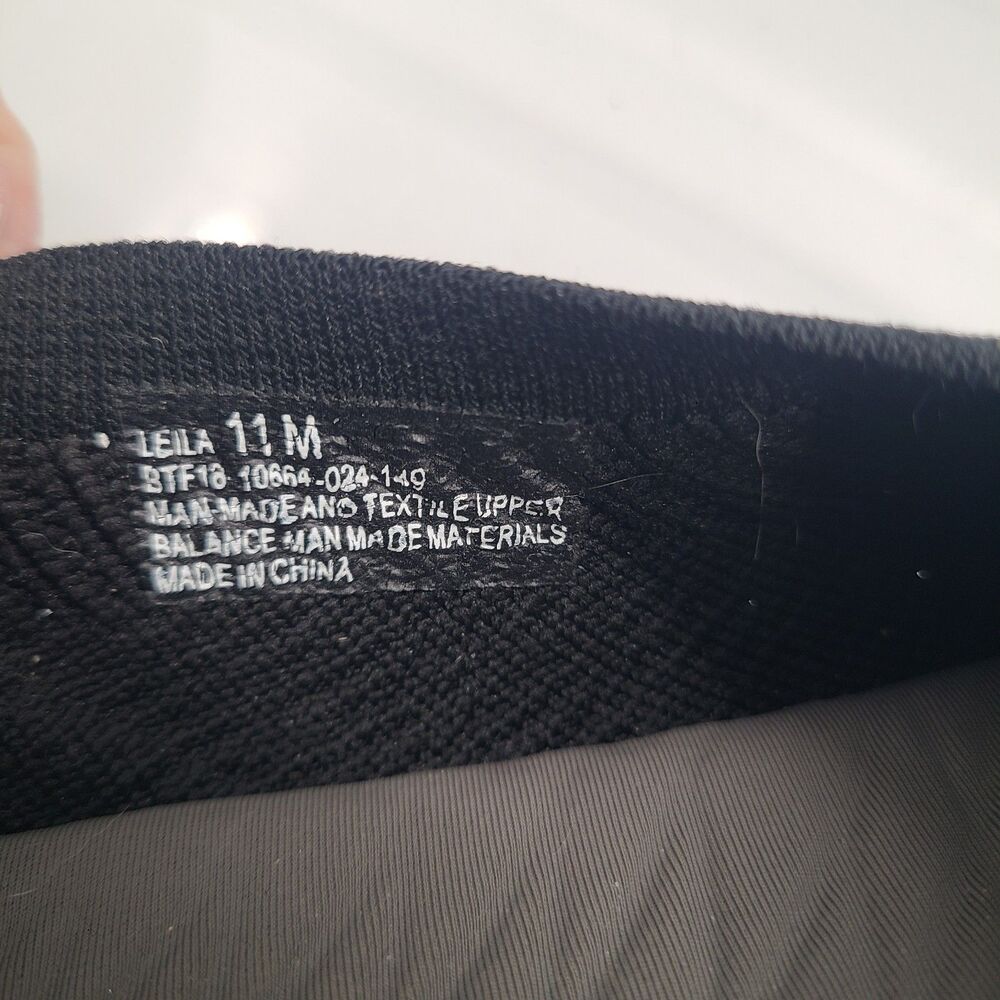 Bear Trap Lela Knit Slip On Shoes Womens Size 11 M Black Fabric - Picture 8 of 9